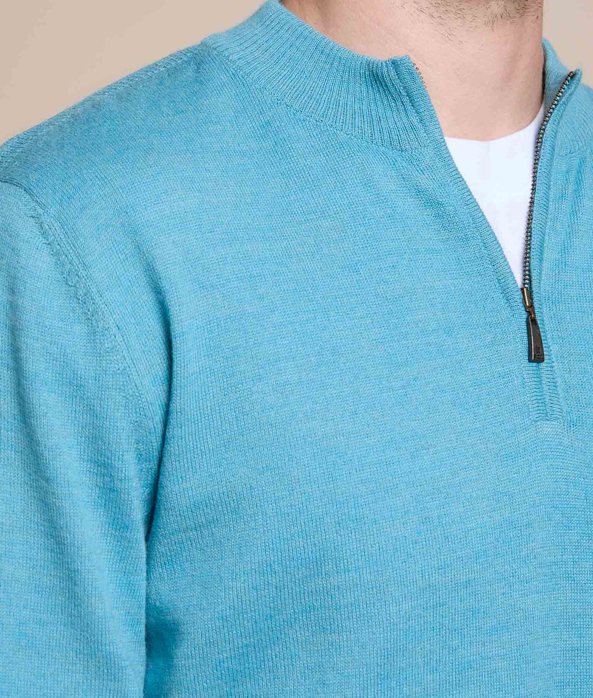 Basic High-Neck Jersey Sweater