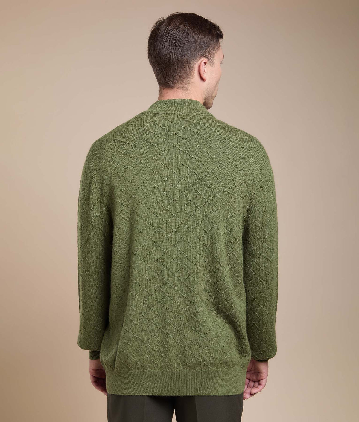 Rhombus High-Neck Sweater