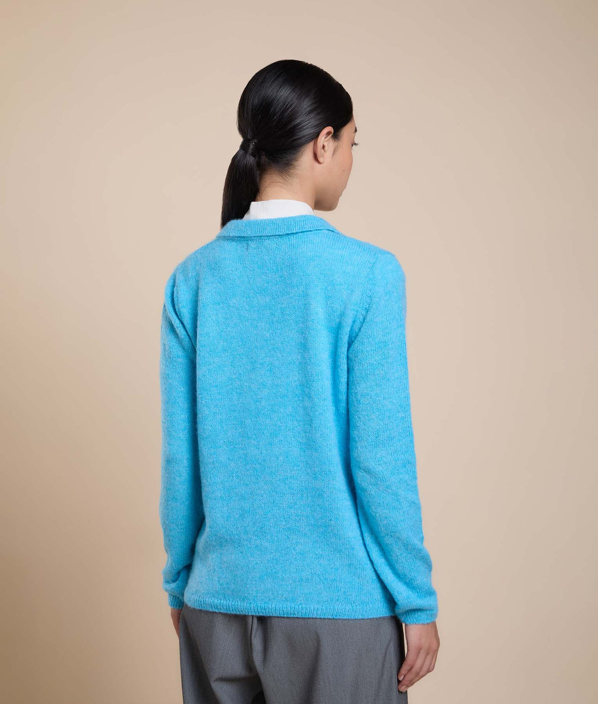 High-Neck Jersey Sweater