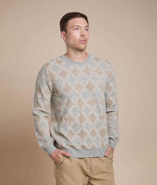 Sings Pullover — Earth Tones — earth tones baby alpaca by Sol Alpaca