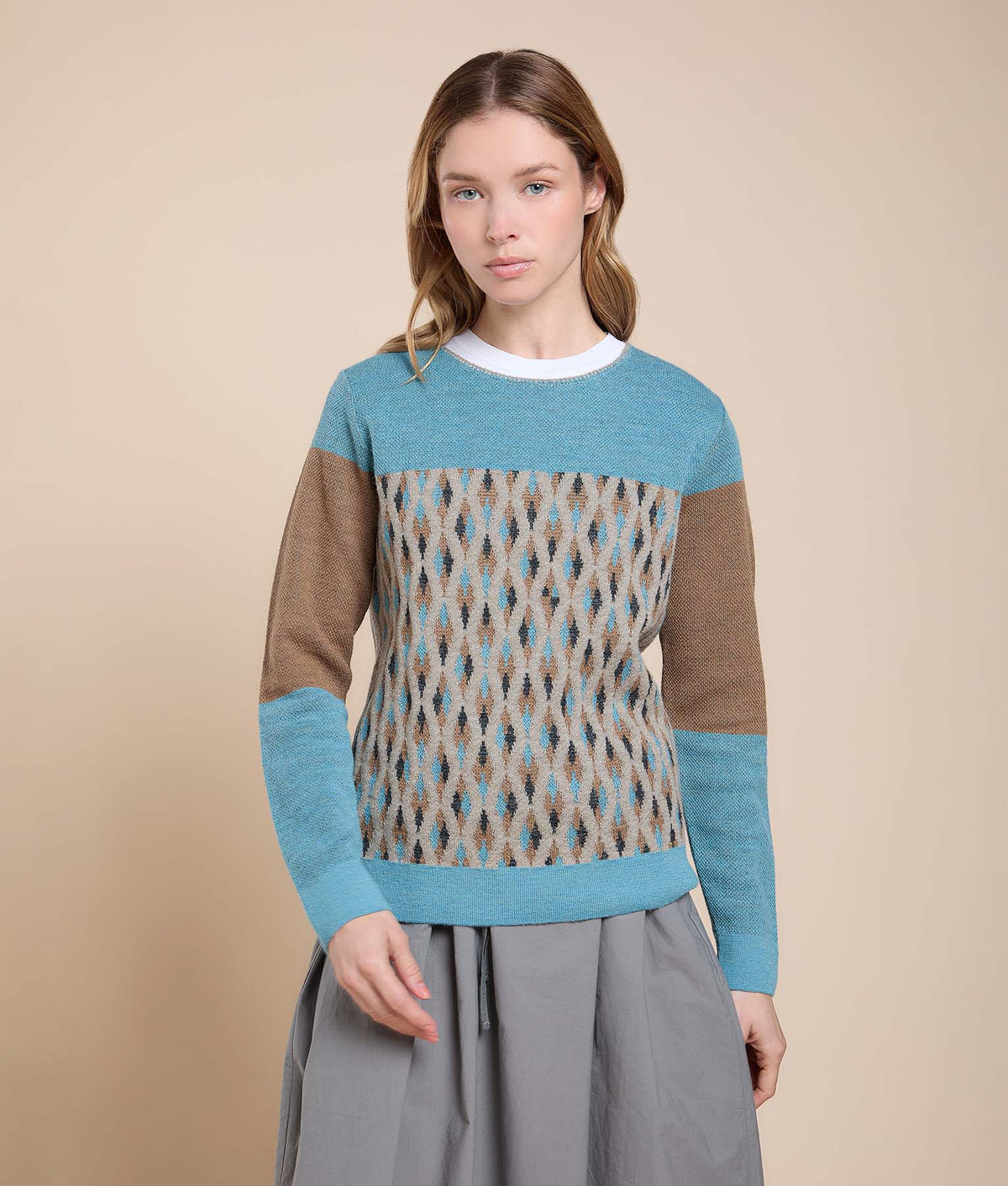 Geometric Jacquard Sweater