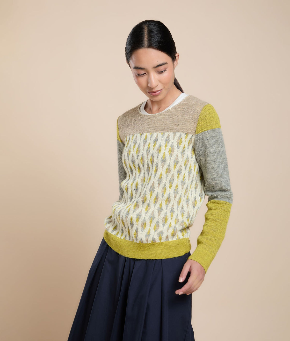 Geometric Jacquard Sweater