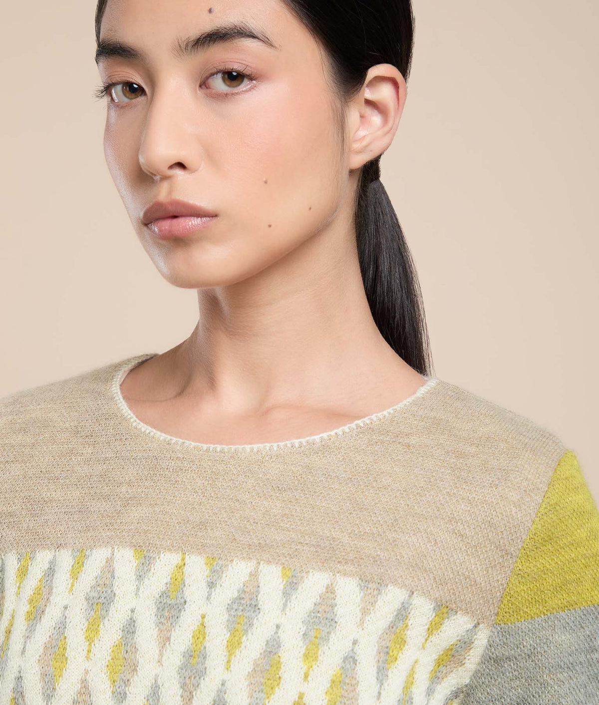 Geometric Jacquard Sweater