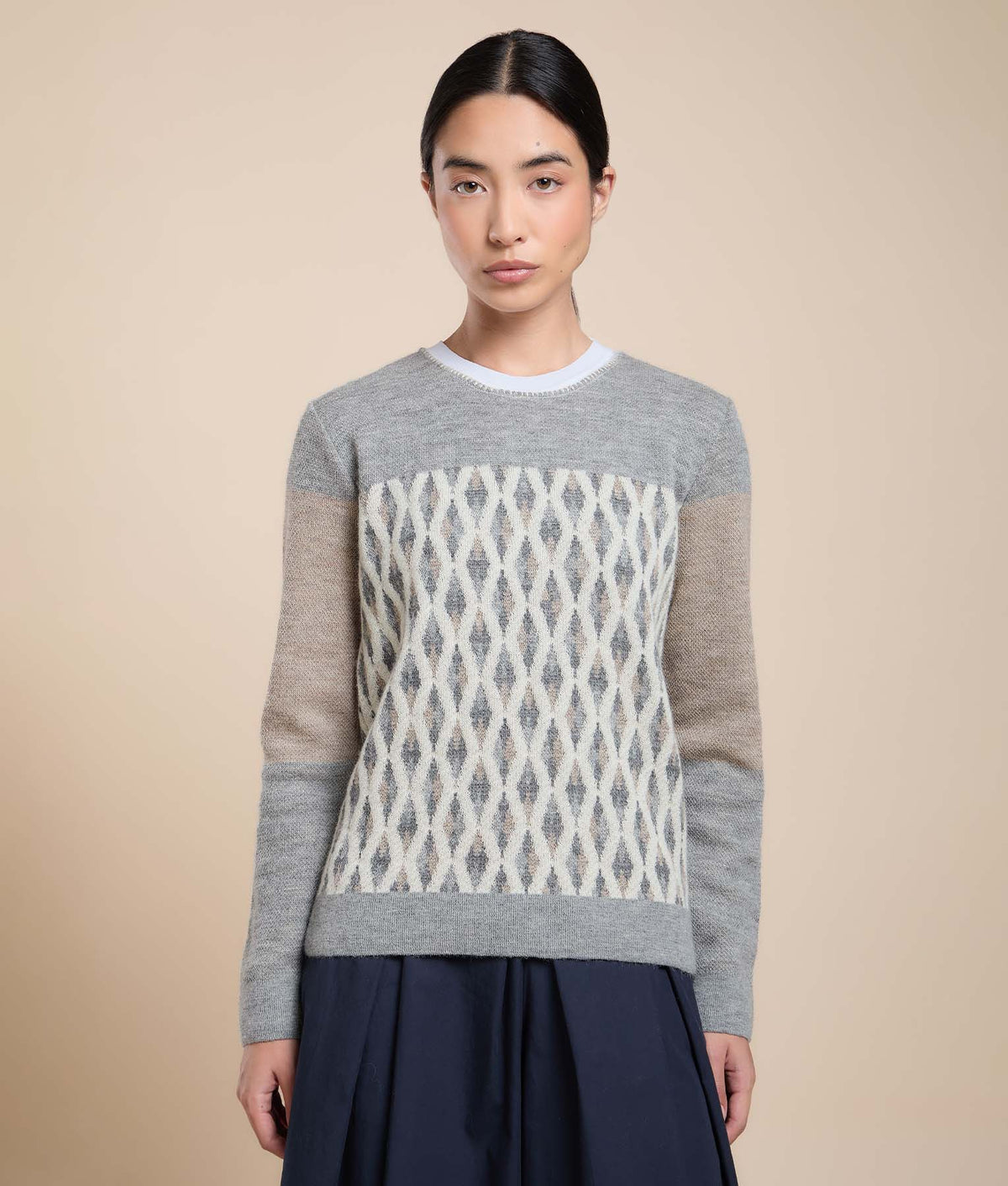 Geometric Jacquard Sweater