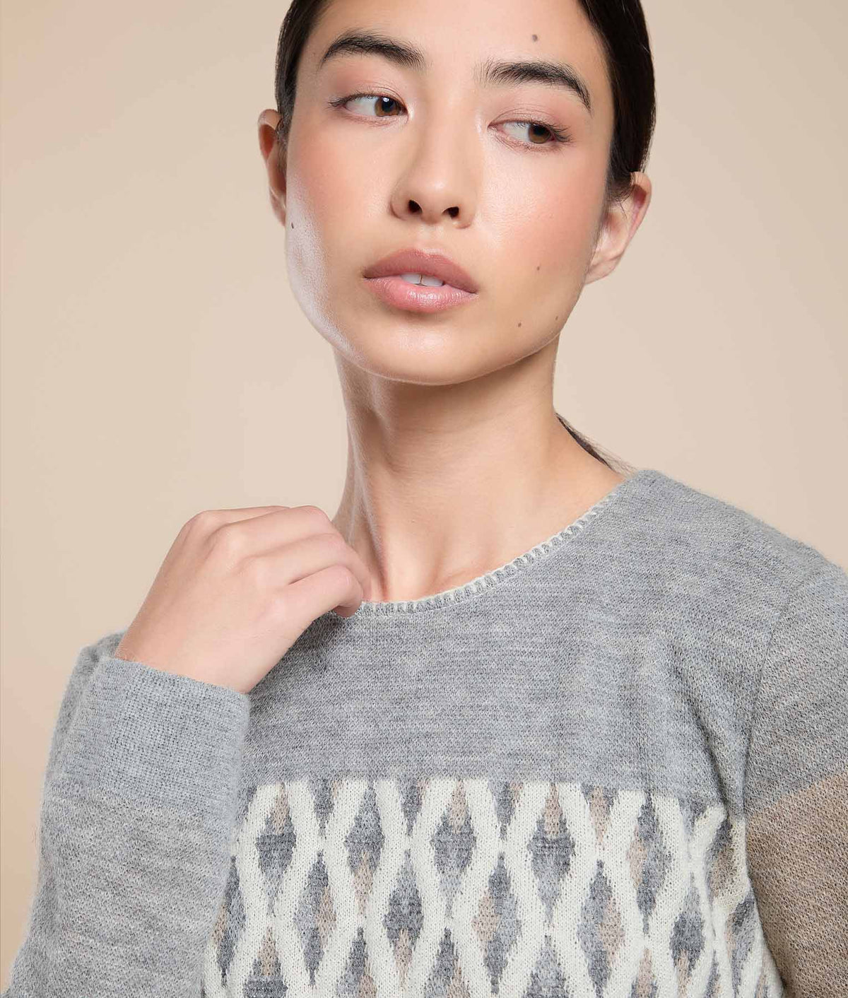 Geometric Jacquard Sweater
