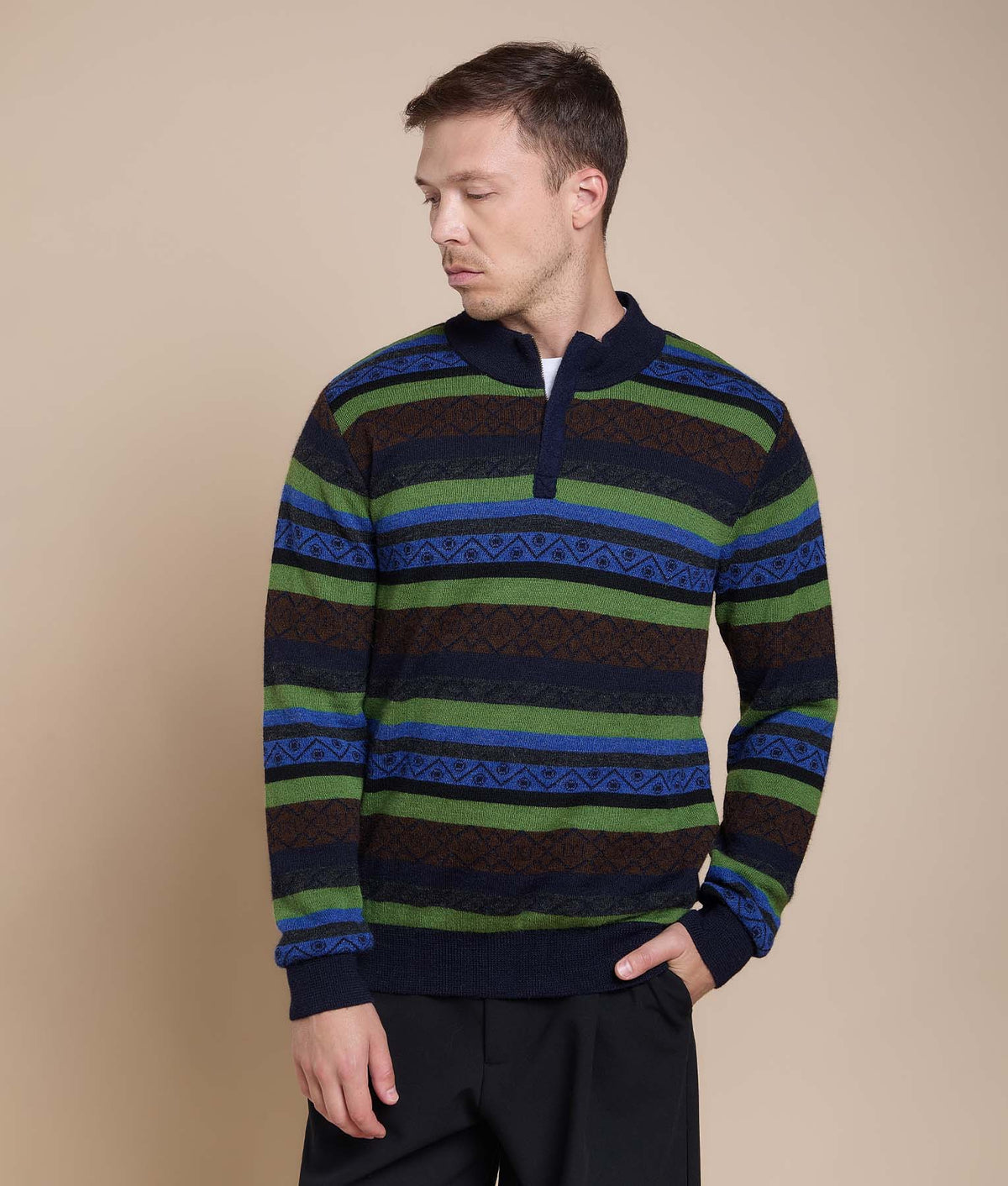 Andean Lines Jacquard Sweater