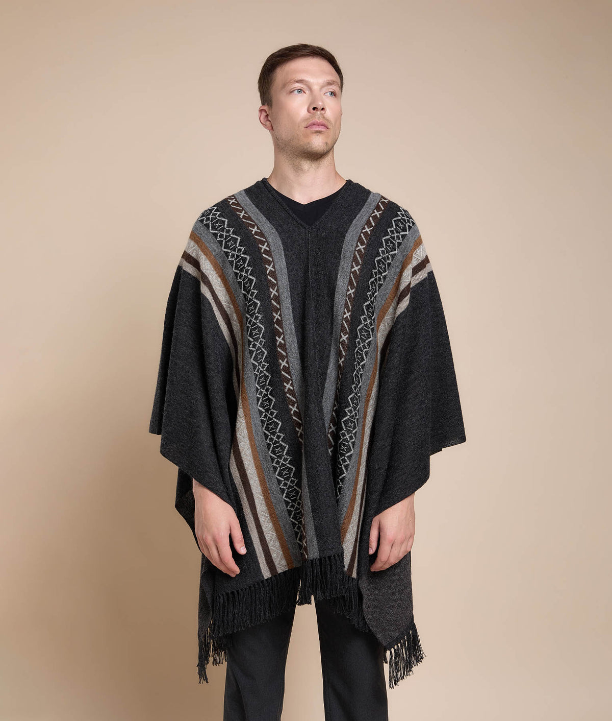 Men's Mat Design Poncho