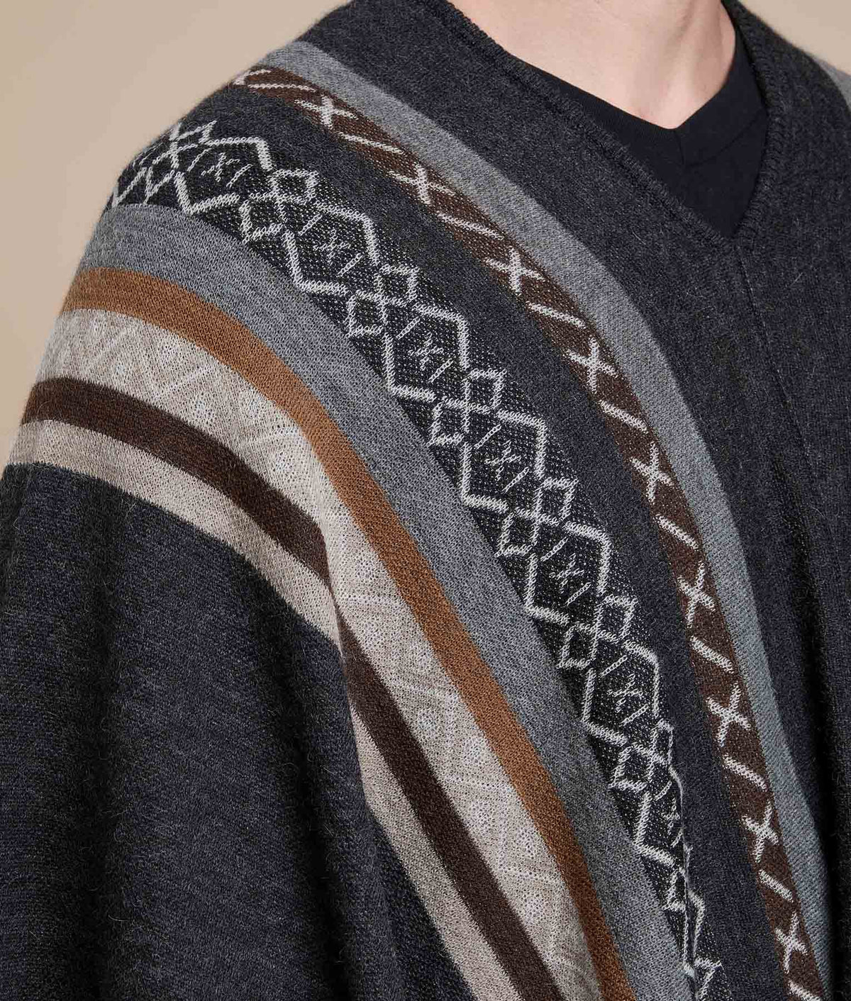 Men's Mat Design Poncho