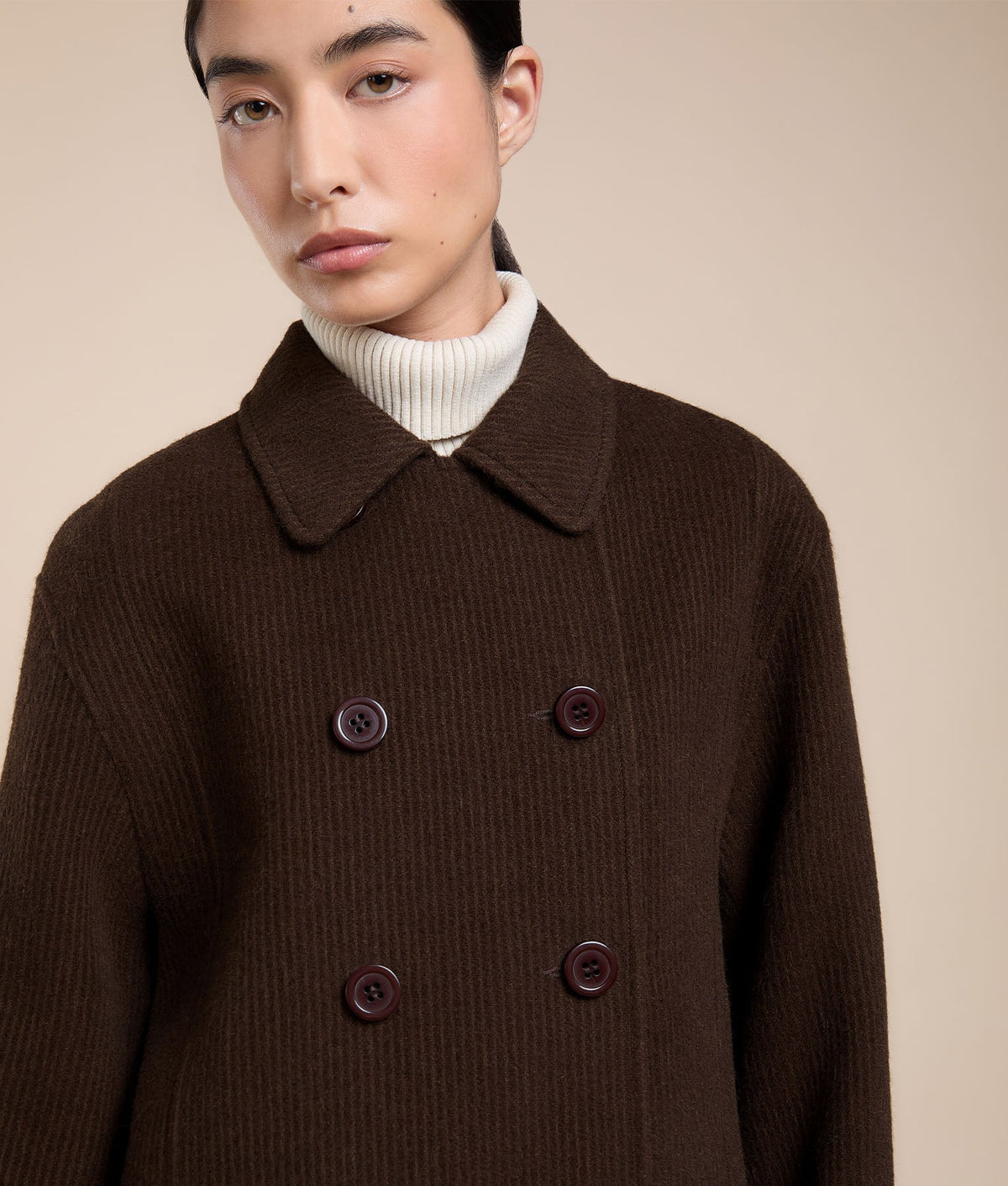 Long Double-Breasted Coat