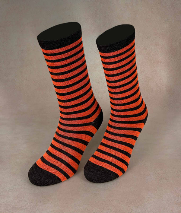 Striped Women Socks — 22006w|c001 baby alpaca by Sol Alpaca