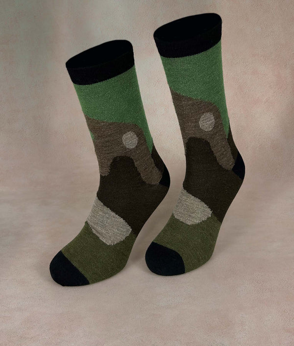 El Lago Men Socks — 22160m|c002 baby alpaca by Sol Alpaca