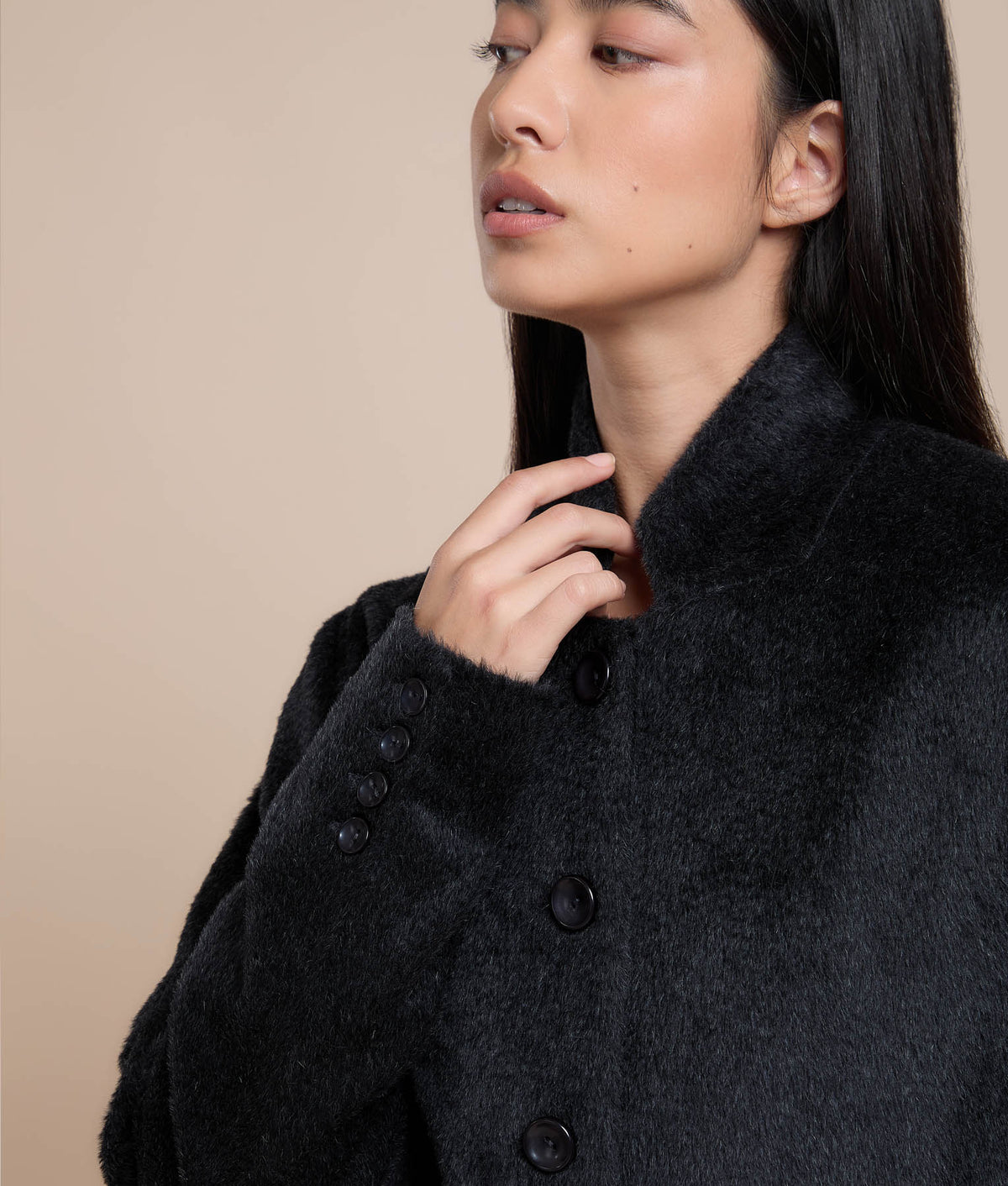 Classic Mini-Collar Coat