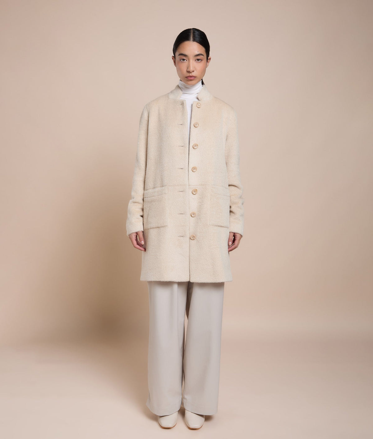 Classic Mini-Collar Coat