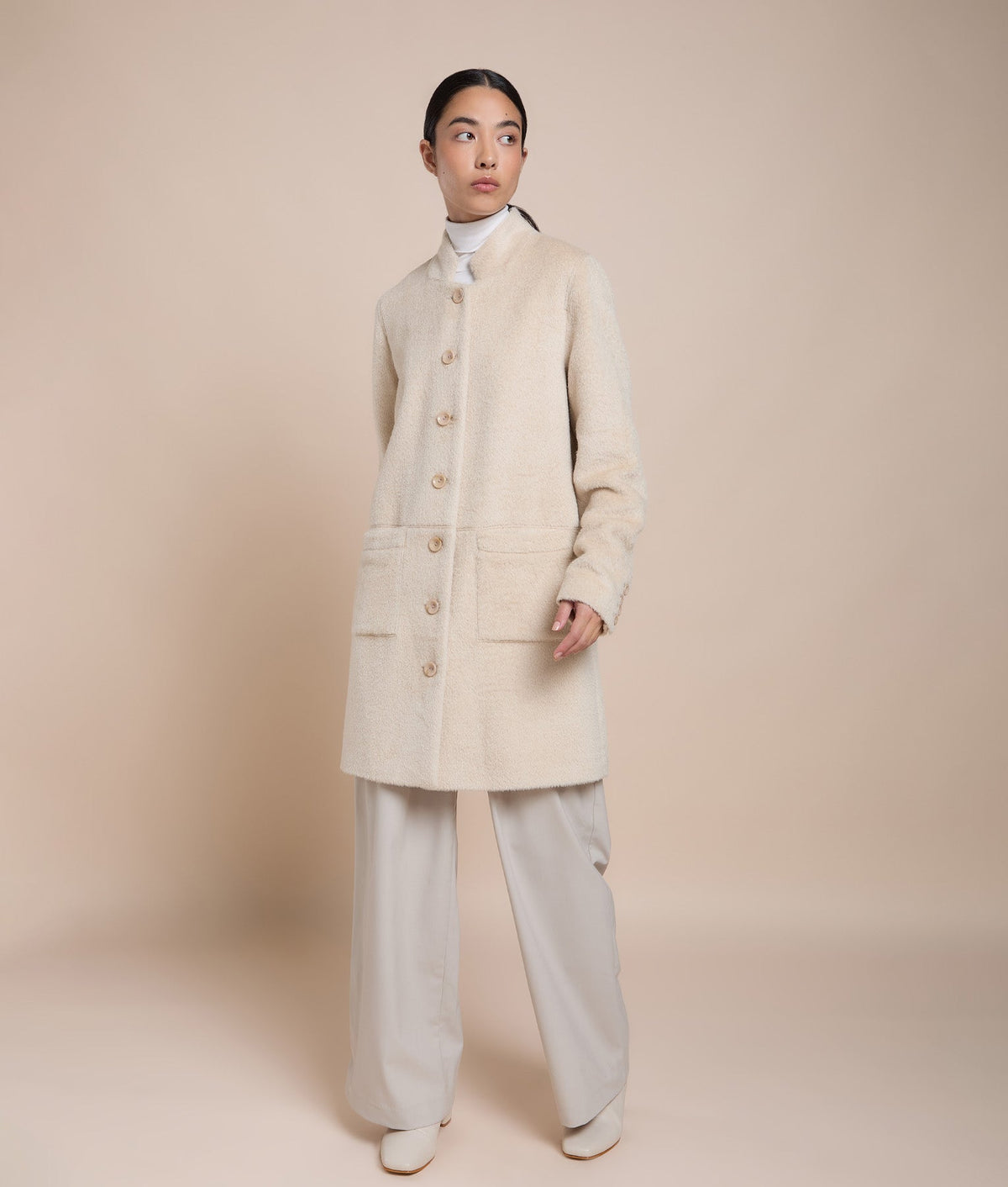 Classic Mini-Collar Coat