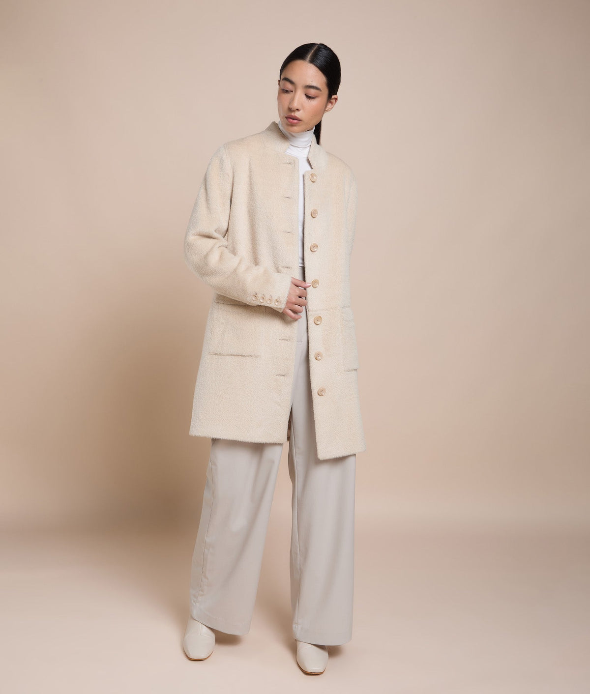 Classic Mini-Collar Coat