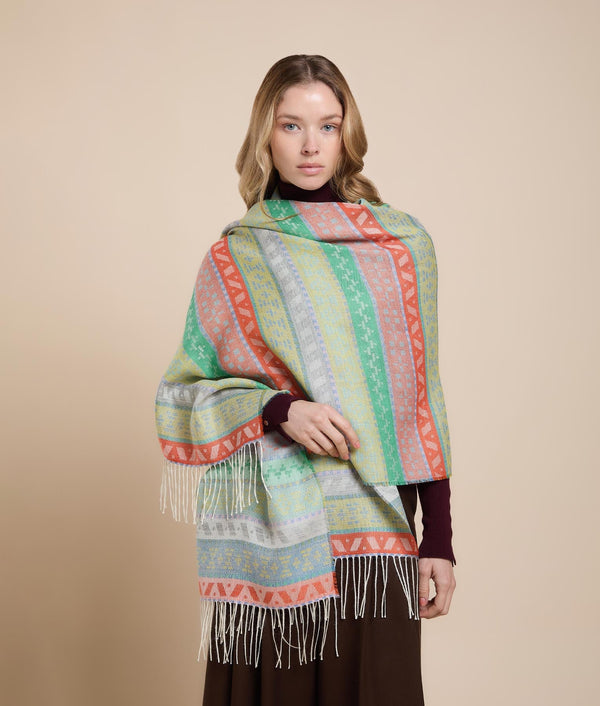 Regalia Wrap — Springtime — springtime alpaca by Sol Alpaca