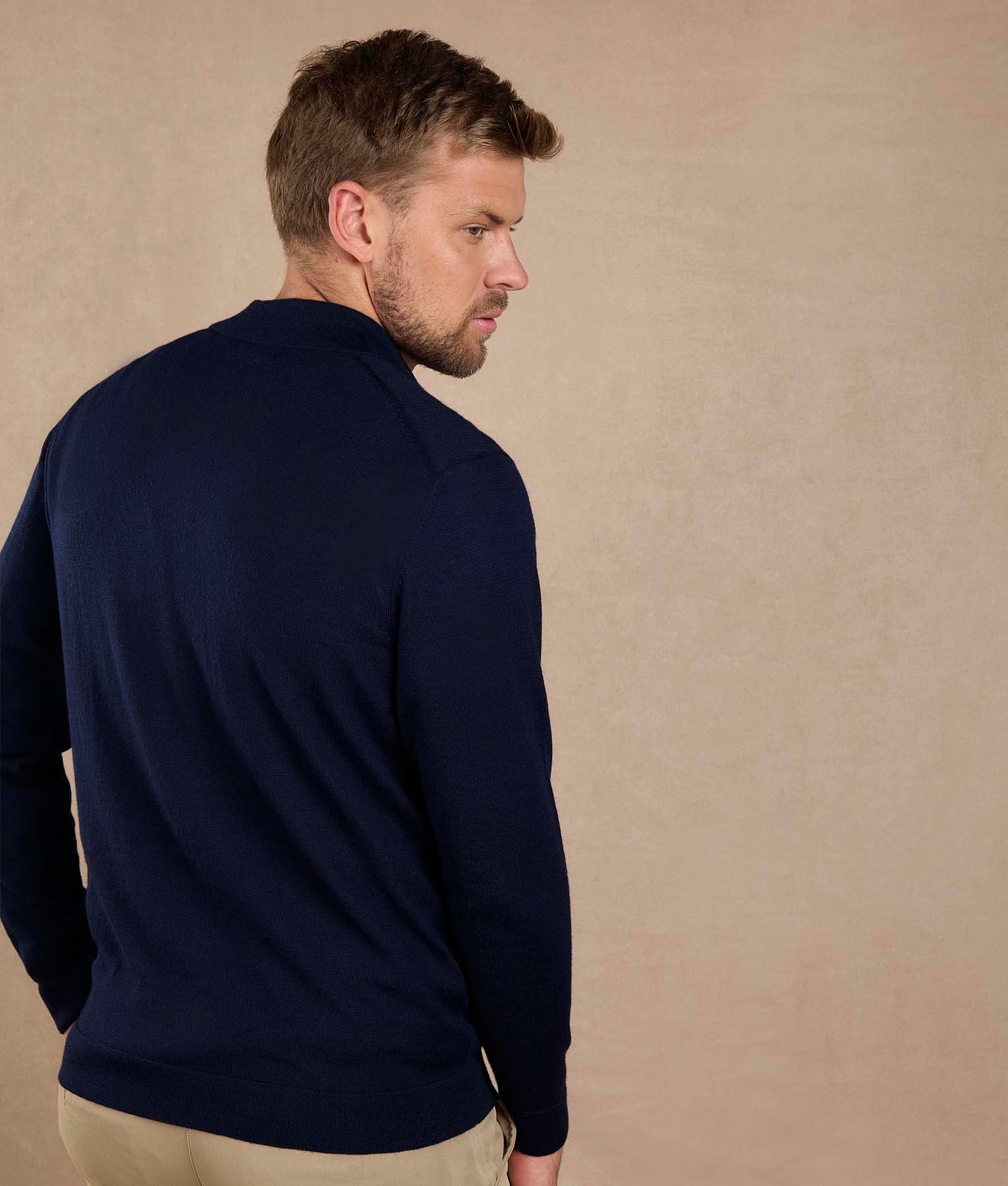 Mock Neck Cardigan
