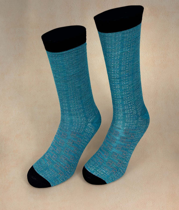 The Loose Eylet Men Socks — B1801m/M1|c001 — b1801m/m1|c001 baby alpaca by Sol Alpaca