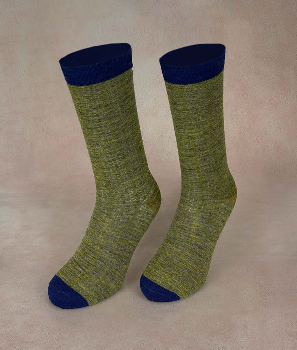 The Loose Eylet Men Socks — B1801m/M1|c002 — b1801m/m1|c002 baby alpaca by Sol Alpaca