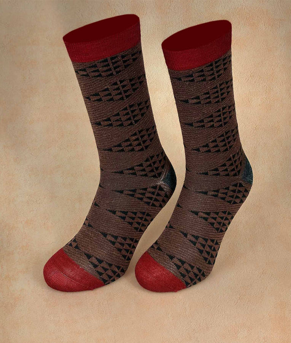 Diamonds Mens Socks — B1903m/M1|c002 — b1903m/m1|c002 baby alpaca by Sol Alpaca