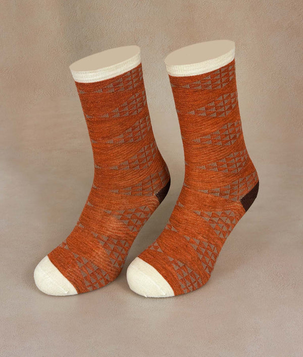 Diamonds Women Socks — B1903w/M1|c001 — b1903w/m1|c001 baby alpaca by Sol Alpaca