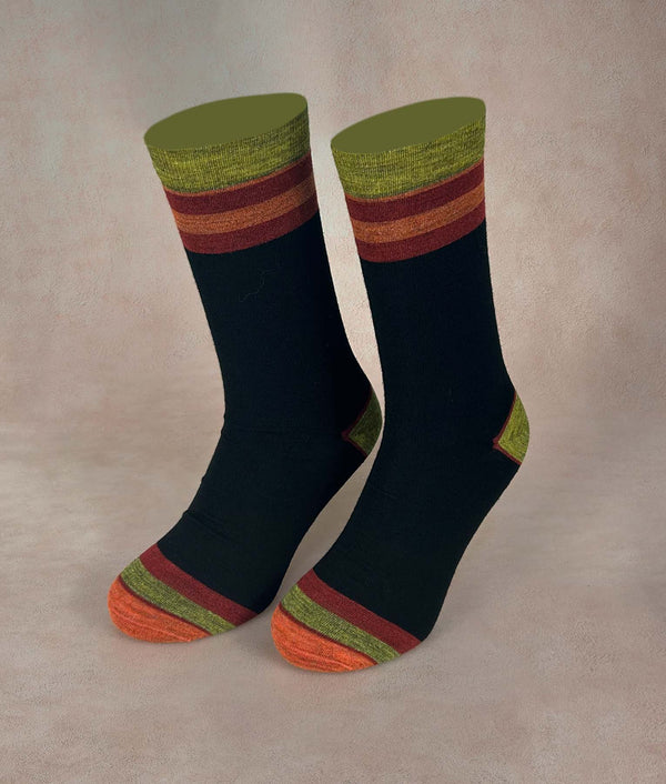 Classic Striped Mens Socks — B1909m/M1|c003 — b1909m/m1|c003 baby alpaca by Sol Alpaca