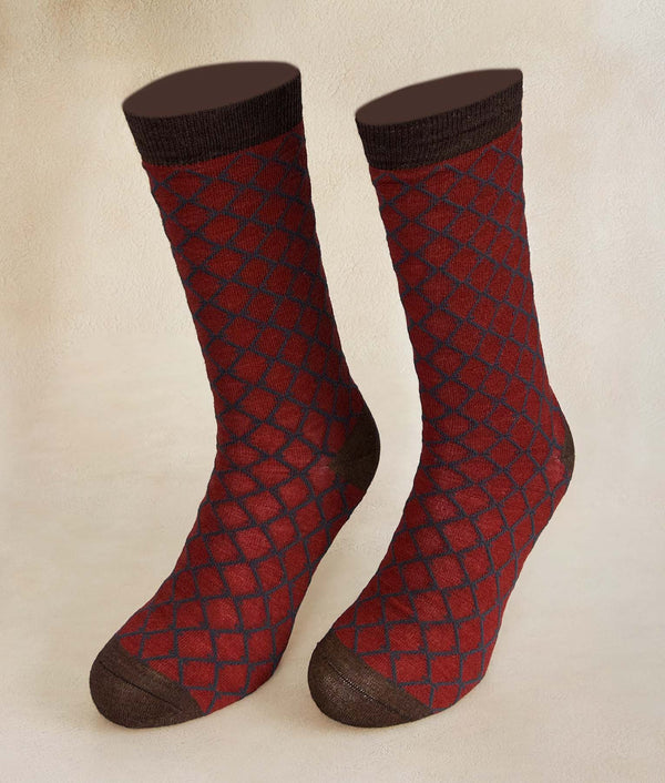 La Panal Mens Socks — B2503m/M|c004 — b2503m/m|c004 baby alpaca by Sol Alpaca