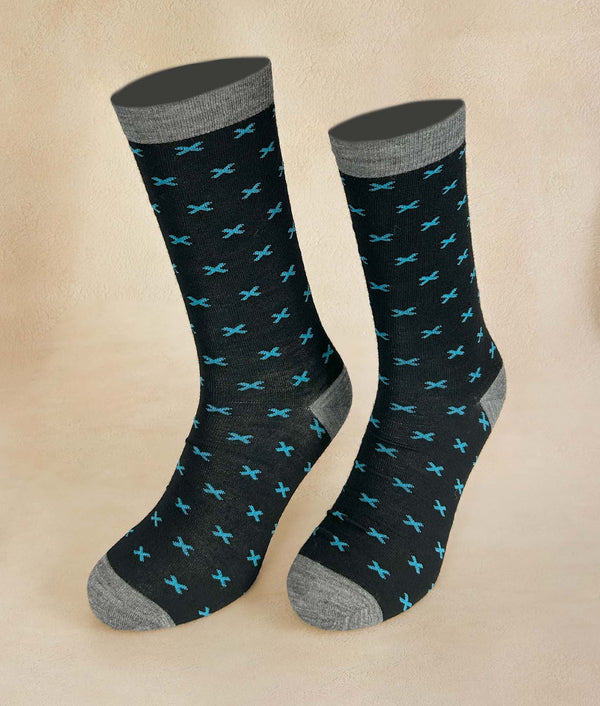 Cross Men Socks — B2511m/M|c004 — b2511m/m|c004 baby alpaca by Sol Alpaca