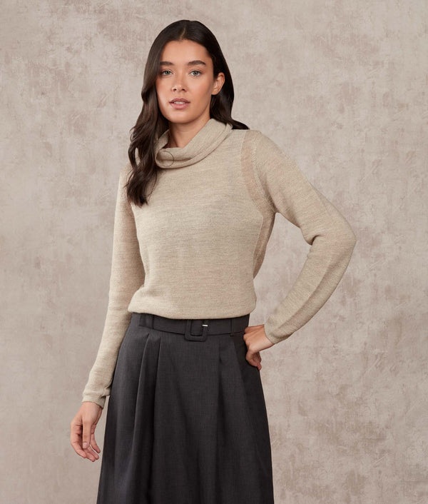 Links Sweater - Rainy Day — rainy day baby alpaca by Sol Alpaca