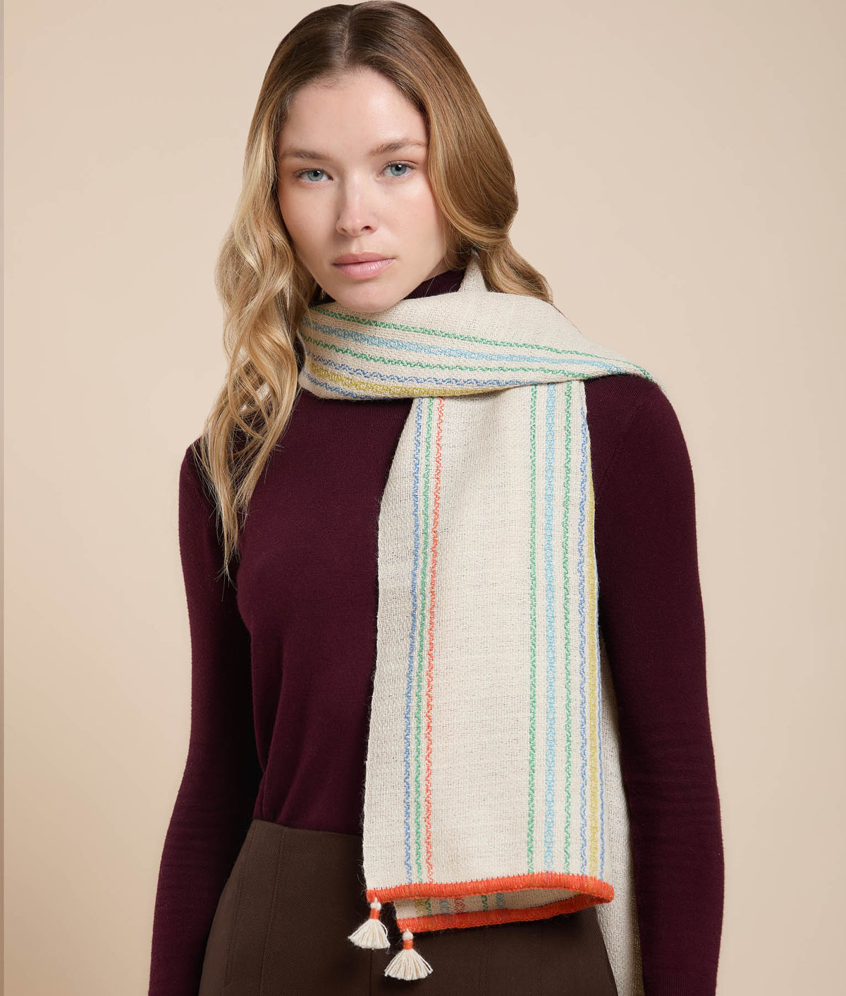 Rugby Stripe Shawl