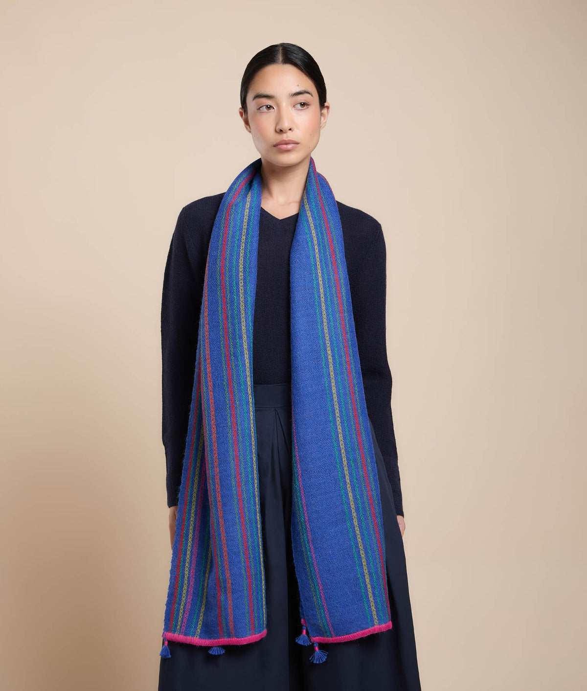 Rugby Stripe Shawl