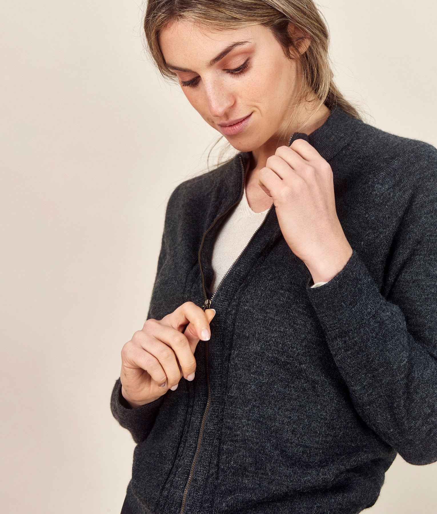 Brook knit short discount cardigan