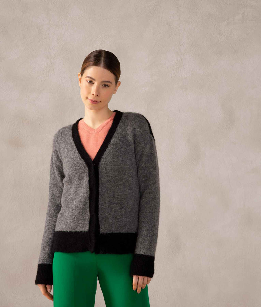 Cos color block cardigan top