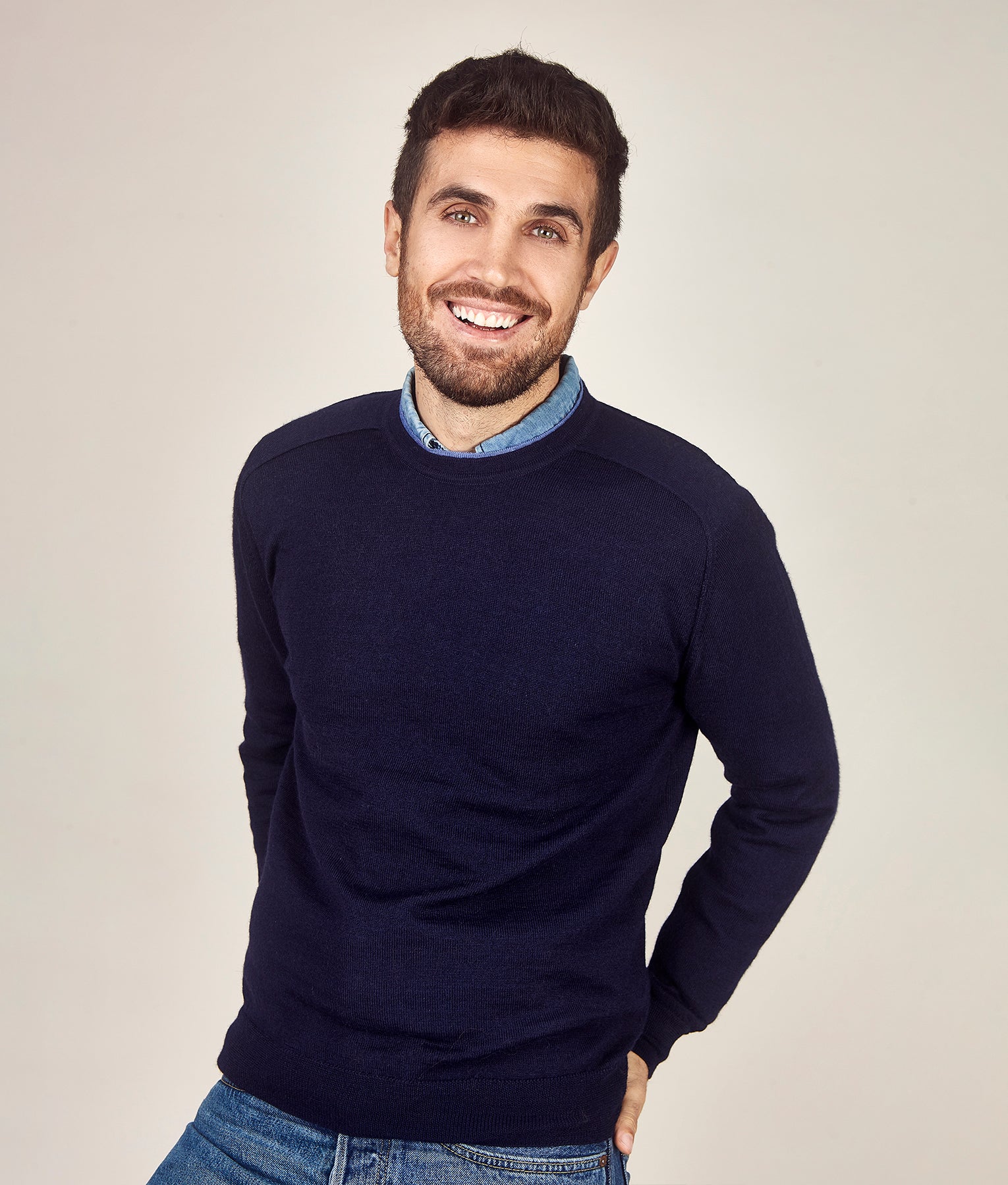 Jersey knit sweater hotsell